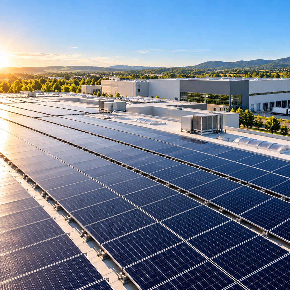 HiEnergy Services Commercial and Industrial Rooftop Solar Energy Installation